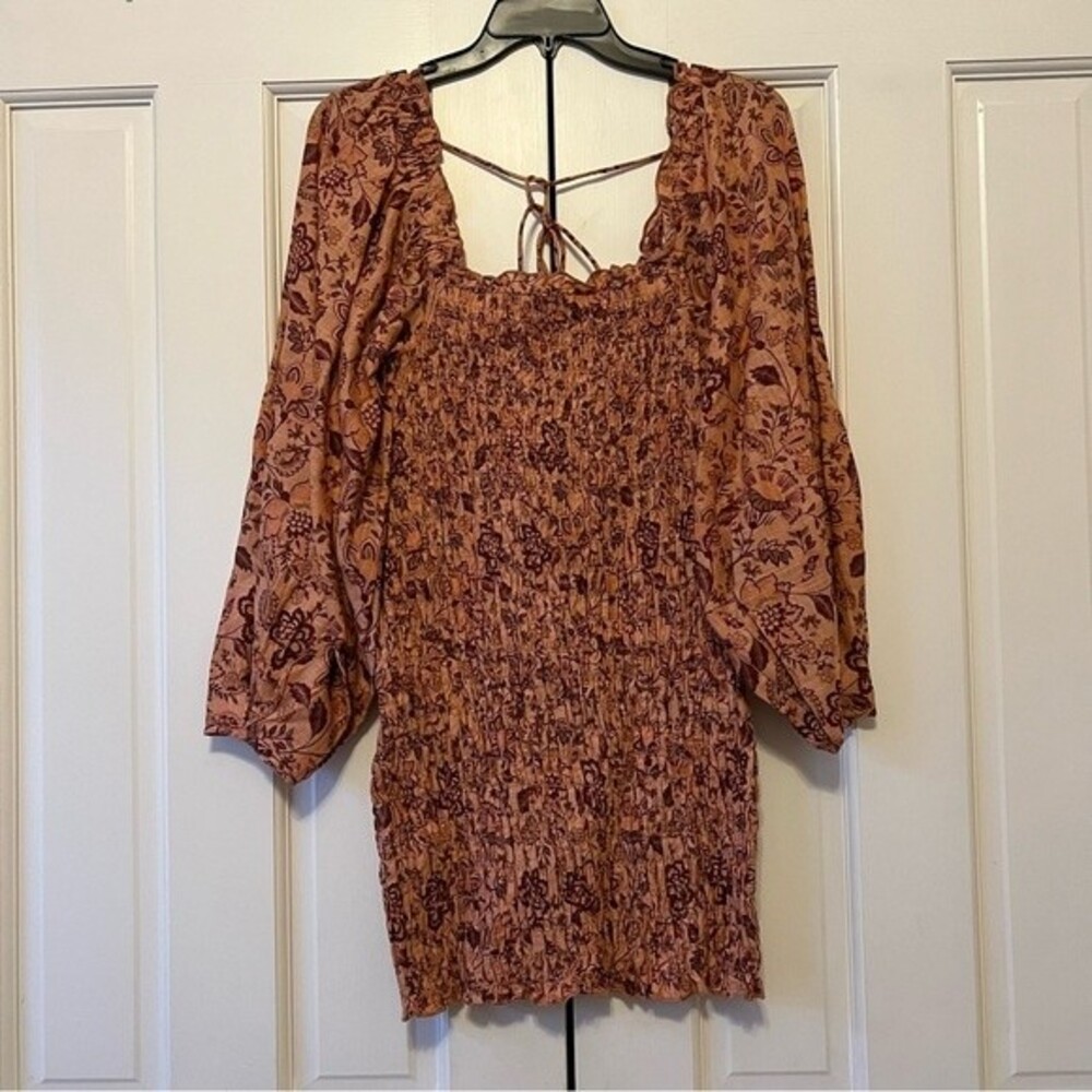 NWT Free People Smock it to Me Mini Floral Dress Size XS
